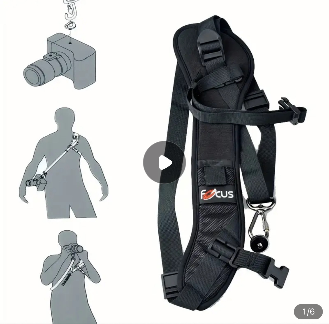 1pc Professional Quick Release Shoulder Camera